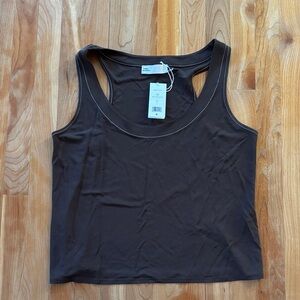 Tory Burch Chocolate Brown Tank Top